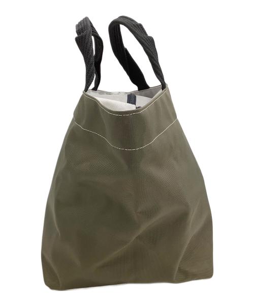 Herve Chapelier（エルベシャプリエ）Herve Chapelier (エルベシャプリエ) 舟型トートバッグ オリーブ×グレーの古着・服飾アイテム