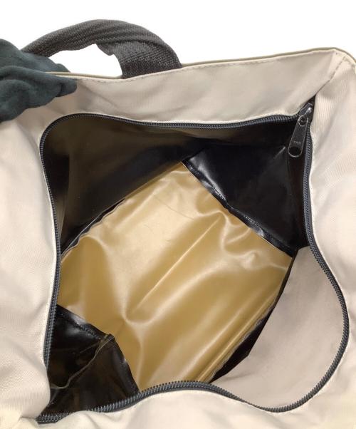 Herve Chapelier（エルベシャプリエ）Herve Chapelier (エルベシャプリエ) 舟型トートバッグ オリーブ×グレーの古着・服飾アイテム