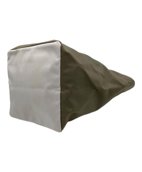 Herve Chapelier（エルベシャプリエ）Herve Chapelier (エルベシャプリエ) 舟型トートバッグ オリーブ×グレーの古着・服飾アイテム