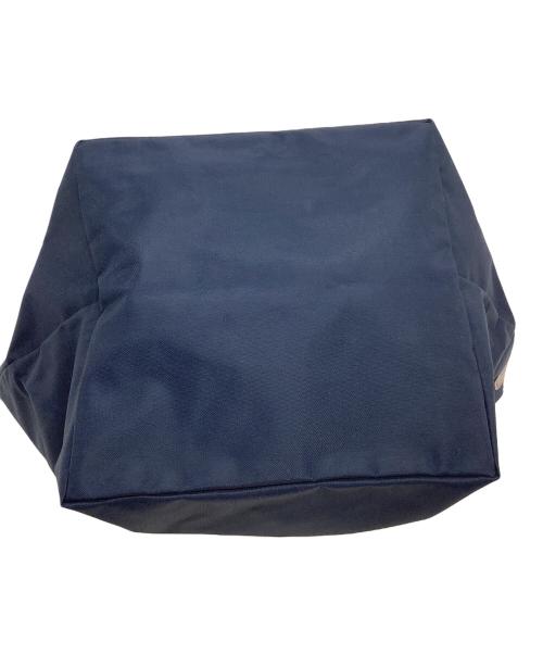 Herve Chapelier（エルベシャプリエ）Herve Chapelier (エルベシャプリエ) 舟型トートバッグ ネイビー×ブラウンの古着・服飾アイテム