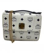 MCMエムシーエム）の古着「チェーンショルダーバッグ」｜ホワイト