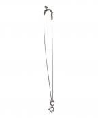 Christian Diorクリスチャン ディオール）の古着「ネックレス　CDプレート」｜シルバーカラー