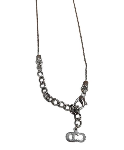 Christian Dior（クリスチャン ディオール）Christian Dior (クリスチャン ディオール) ネックレス　CDプレート シルバーカラーの古着・服飾アイテム