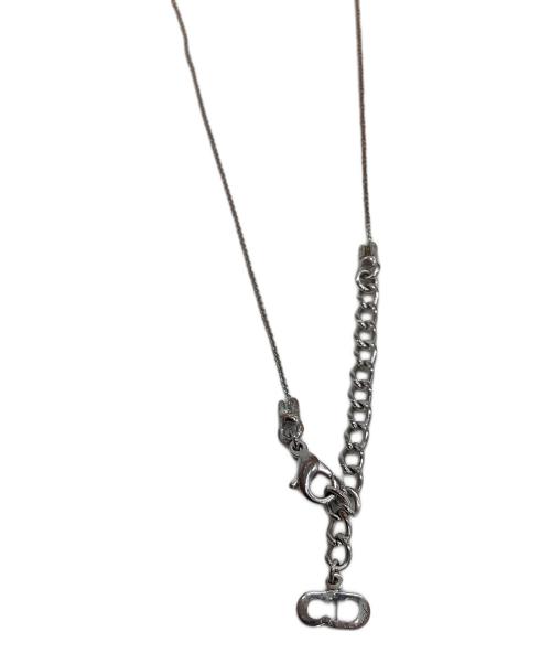 Christian Dior（クリスチャン ディオール）Christian Dior (クリスチャン ディオール) ネックレス　CDプレート シルバーカラーの古着・服飾アイテム