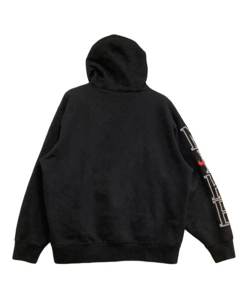 NIKE（ナイキ）NIKE (ナイキ) SUPREME (シュプリーム) プルオーバーパーカー 	24SS Nike Hooded Sweatshirt ブラック サイズ:Lの古着・服飾アイテム