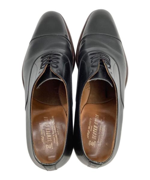 SCOTCH GRAIN（スコッチグレイン）SCOTCH GRAIN (スコッチグレイン) ストレートチップシューズ ブラック サイズ:25.5の古着・服飾アイテム