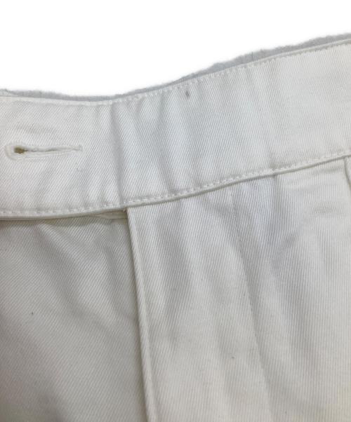 adidas（アディダス）adidas (アディダス) '80s ルーズボタン スリーストライプス バミューダショーツ ホワイト×グリーン サイズ:Lの古着・服飾アイテム