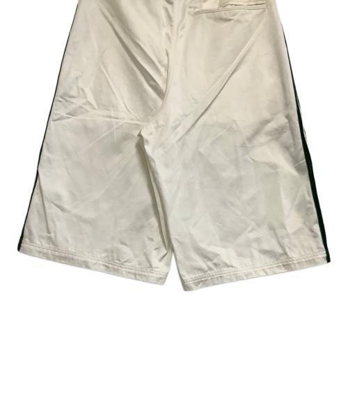 adidas（アディダス）adidas (アディダス) '80s ルーズボタン スリーストライプス バミューダショーツ ホワイト×グリーン サイズ:Lの古着・服飾アイテム