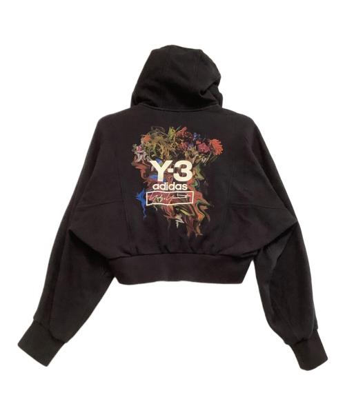Y-3（ワイスリー）Y-3 (ワイスリー) プルオーバーパーカー　ショート丈 ブラック サイズ:Sの古着・服飾アイテム