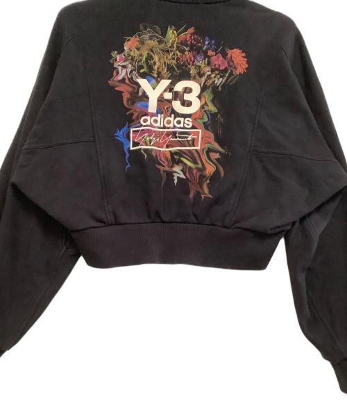 Y-3（ワイスリー）Y-3 (ワイスリー) プルオーバーパーカー　ショート丈 ブラック サイズ:Sの古着・服飾アイテム