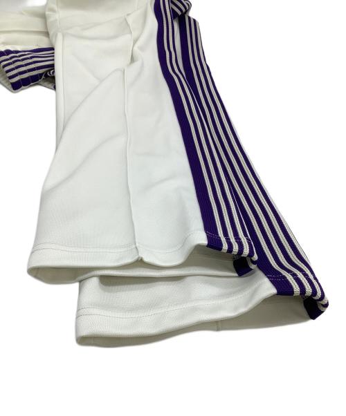 Needles（ニードルズ）Needles (ニードルズ) ナロートラックパンツ　Narrow Track Pant オフホワイト×パープル サイズ:Mの古着・服飾アイテム