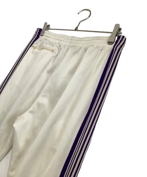 Needles（ニードルズ）Needles (ニードルズ) ナロートラックパンツ　Narrow Track Pant オフホワイト×パープル サイズ:Mの古着・服飾アイテム