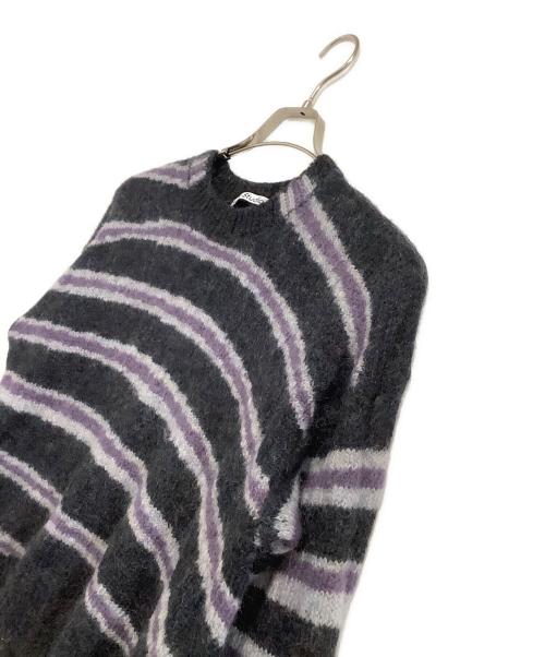 Acne studios（アクネ ストゥディオス）Acne studios (アクネ ストゥディオス) ニット ブラック×パープル サイズ:Sの古着・服飾アイテム