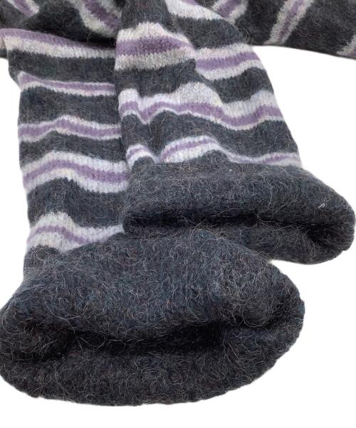 Acne studios（アクネ ストゥディオス）Acne studios (アクネ ストゥディオス) ニット ブラック×パープル サイズ:Sの古着・服飾アイテム