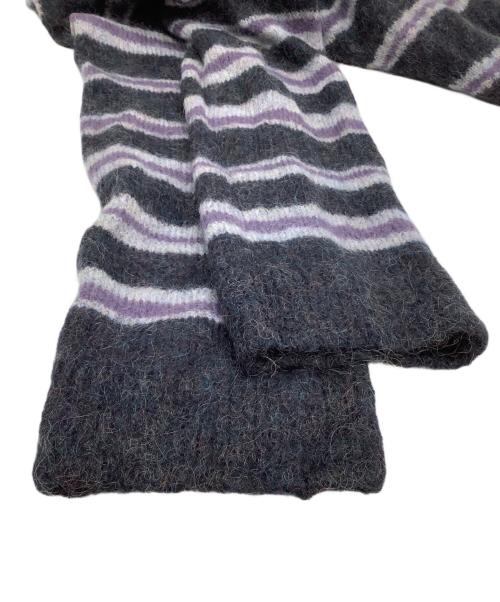 Acne studios（アクネ ストゥディオス）Acne studios (アクネ ストゥディオス) ニット ブラック×パープル サイズ:Sの古着・服飾アイテム