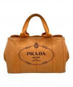 PRADAプラダ）の古着「トートバッグ カナパ」｜オレンジ