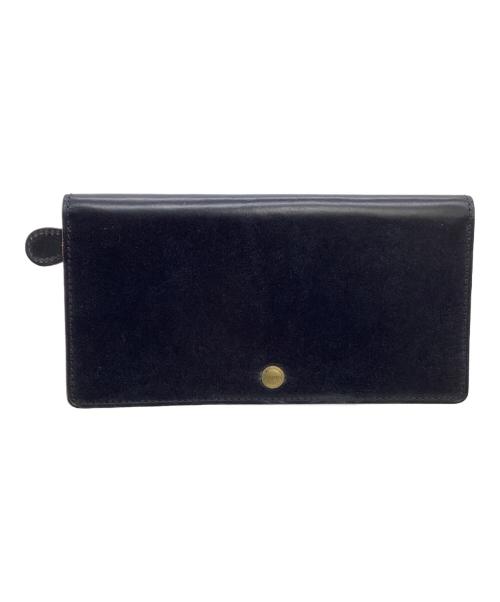 GANZO（ガンゾ）GANZO (ガンゾ) 長財布 シンブライドル ネイビーの古着・服飾アイテム