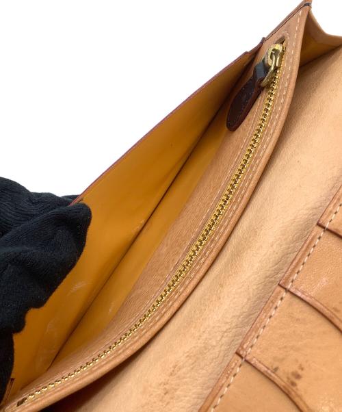 GANZO（ガンゾ）GANZO (ガンゾ) 長財布 シンブライドル ネイビーの古着・服飾アイテム