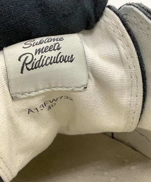 Maison MIHARA YASUHIRO（メゾン ミハラ ヤスヒロ）Maison MIHARA YASUHIRO (メゾン ミハラ ヤスヒロ) ローカットスニーカー HANK SUEDE LOW ブラック サイズ:40の古着・服飾アイテム