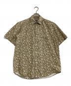 stussyステューシー）の古着「半袖シャツ ドクロ柄」｜ベージュ