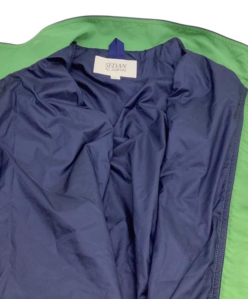 SEDAN ALL-PURPOSE（セダンオールパーパス）SEDAN ALL-PURPOSE (セダンオールパーパス) ベスト Full Zip Packable Vest グリーン サイズ:Lの古着・服飾アイテム