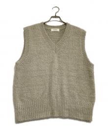 Ernie Palo（アーニーパロ）の古着「ニットベスト 	Fur Yarn Knit Vest」｜ベージュ