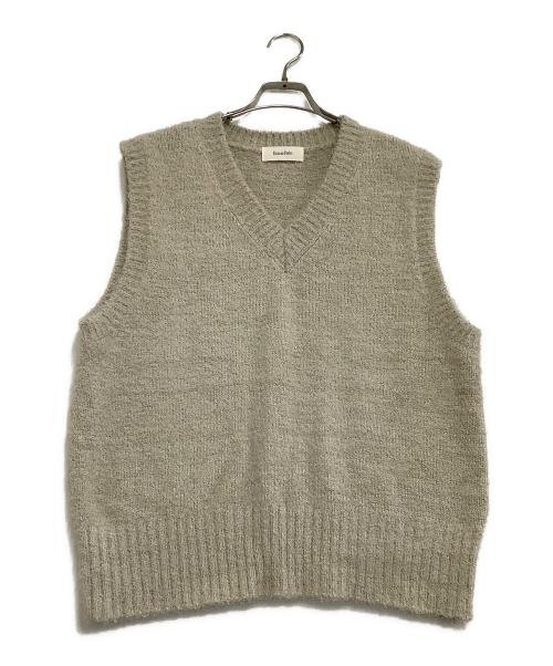 Ernie Palo（アーニーパロ）Ernie Palo (アーニーパロ) ニットベスト 	Fur Yarn Knit Vest ベージュ サイズ:48の古着・服飾アイテム