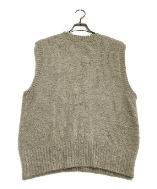 Ernie Palo（アーニーパロ）Ernie Palo (アーニーパロ) ニットベスト 	Fur Yarn Knit Vest ベージュ サイズ:48の古着・服飾アイテム