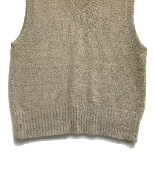 Ernie Palo（アーニーパロ）Ernie Palo (アーニーパロ) ニットベスト 	Fur Yarn Knit Vest ベージュ サイズ:48の古着・服飾アイテム