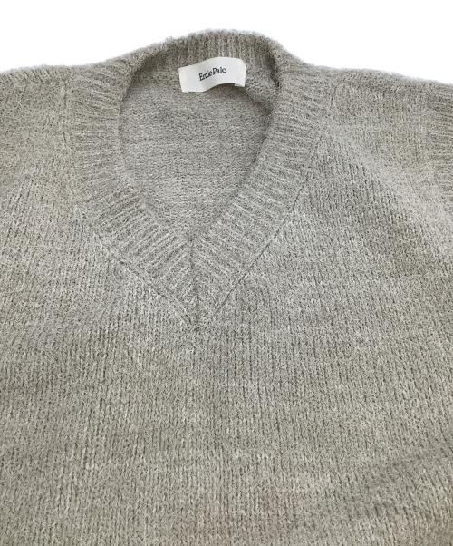 Ernie Palo（アーニーパロ）Ernie Palo (アーニーパロ) ニットベスト 	Fur Yarn Knit Vest ベージュ サイズ:48の古着・服飾アイテム