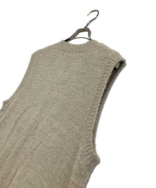 Ernie Palo（アーニーパロ）Ernie Palo (アーニーパロ) ニットベスト 	Fur Yarn Knit Vest ベージュ サイズ:48の古着・服飾アイテム