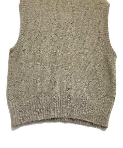 Ernie Palo（アーニーパロ）Ernie Palo (アーニーパロ) ニットベスト 	Fur Yarn Knit Vest ベージュ サイズ:48の古着・服飾アイテム