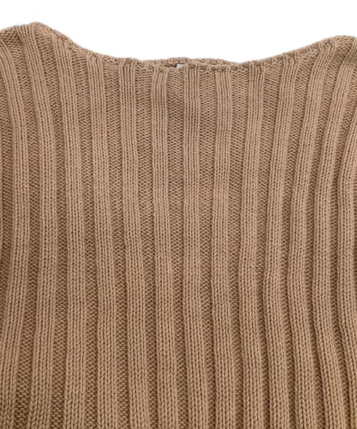 BASERANGE（ベースレンジ）BASERANGE (ベースレンジ) ケーブルニット ブラウン サイズ:XS 未使用品の古着・服飾アイテム