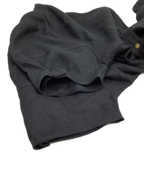 PHOTOCOPIEU（フォトコピュー）PHOTOCOPIEU (フォトコピュー) リネンワンピース ブラック サイズ:38の古着・服飾アイテム
