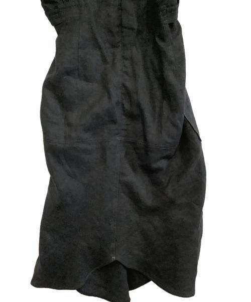 PHOTOCOPIEU（フォトコピュー）PHOTOCOPIEU (フォトコピュー) リネンワンピース ブラック サイズ:38の古着・服飾アイテム
