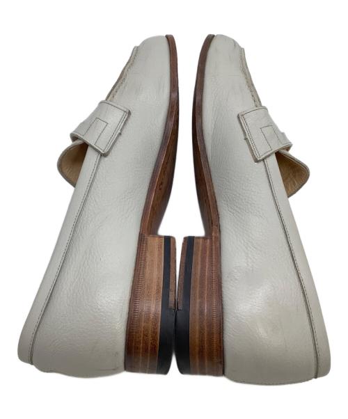 三陽山長（サンヨウヤマチョウ）三陽山長 (サンヨウヤマチョウ) ヒールローファー グレー サイズ:6 1/2の古着・服飾アイテム