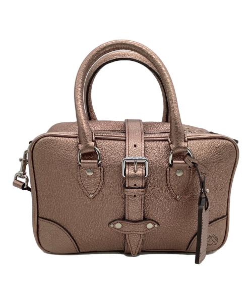 GLOBE-TROTTER（グローブトロッター）GLOBE-TROTTER (グローブトロッター) 2WAYバッグ ピンクの古着・服飾アイテム