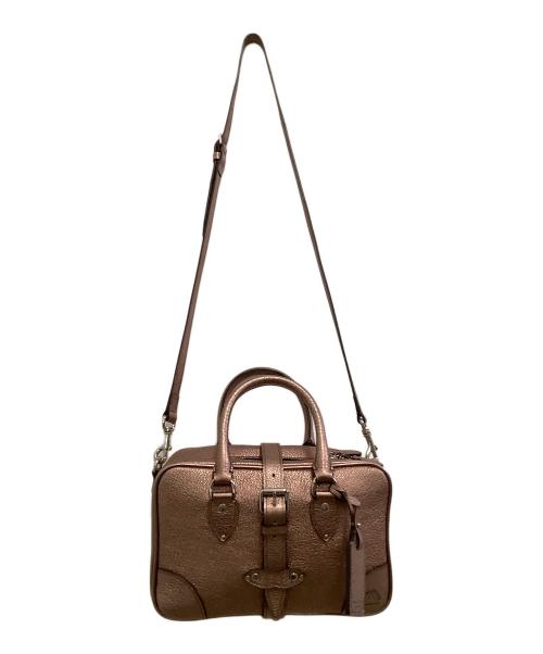 GLOBE-TROTTER（グローブトロッター）GLOBE-TROTTER (グローブトロッター) 2WAYバッグ ピンクの古着・服飾アイテム