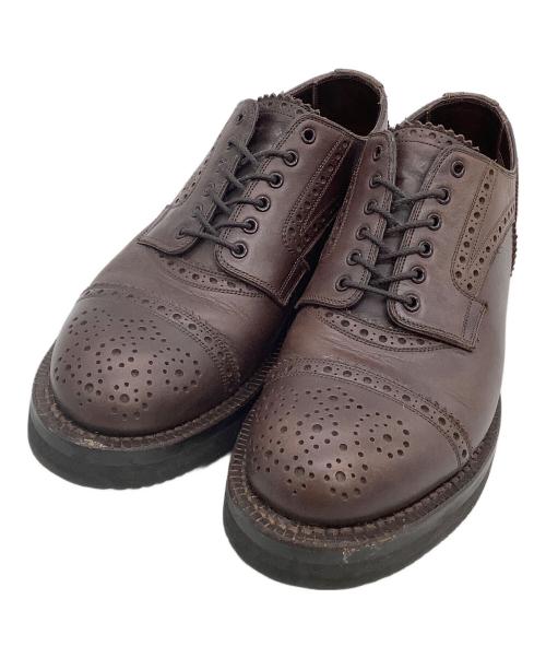 foot the coacher（フットザコーチャー）foot the coacher (フットザコーチャー) ストレートチップシューズ Mendell  VIBRAMソール ブラウン サイズ:7の古着・服飾アイテム
