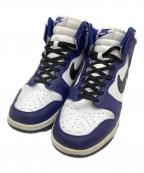 NIKEナイキ）の古着「ハイカットスニーカー DUNK HIGH」｜ブルー×ホワイト