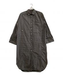 PRANK PROJECT（プランクプロジェクト）の古着「シャツワンピース」｜ブラック×ホワイト