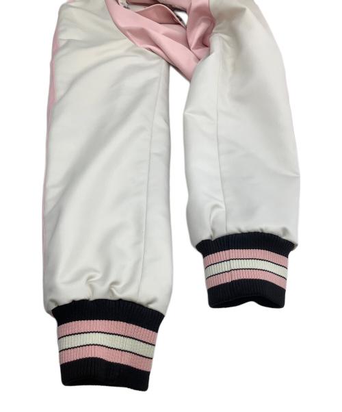 COACH（コーチ）COACH (コーチ) リバーシブルスタジャン ピンク×ホワイト サイズ:表記なしの古着・服飾アイテム