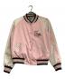 COACH（コーチ）の古着「リバーシブルスタジャン」｜ピンク×ホワイト