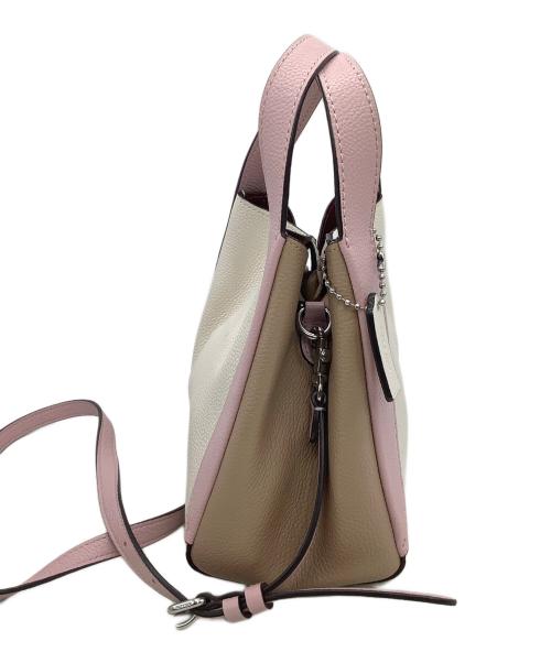 COACH（コーチ）COACH (コーチ) ハドリーホーボー21 ピンク×ブラウンの古着・服飾アイテム