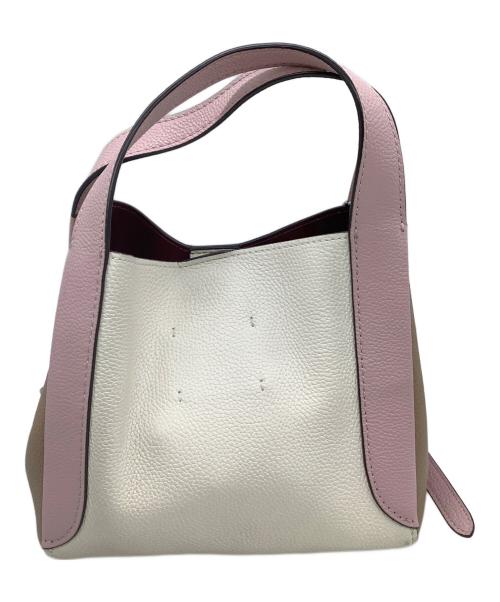 COACH（コーチ）COACH (コーチ) ハドリーホーボー21 ピンク×ブラウンの古着・服飾アイテム