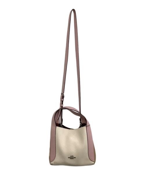 COACH（コーチ）COACH (コーチ) ハドリーホーボー21 ピンク×ブラウンの古着・服飾アイテム
