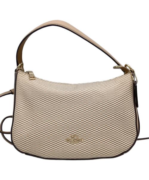 COACH（コーチ）COACH (コーチ) 2WAYショルダーバッグ レガシージャガード ベージュの古着・服飾アイテム