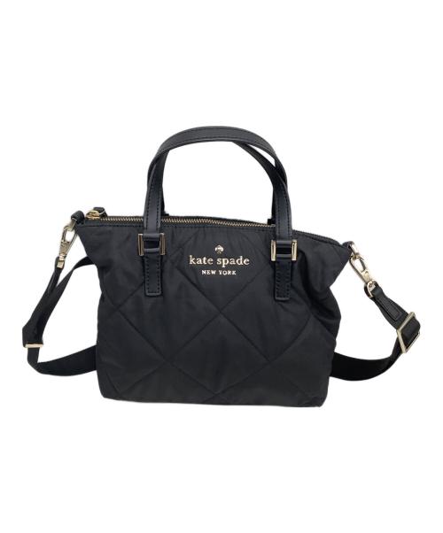 Kate Spade（ケイトスペード）Kate Spade (ケイトスペード) キルティング2WAYショルダーバッグ ブラックの古着・服飾アイテム