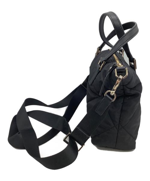 Kate Spade（ケイトスペード）Kate Spade (ケイトスペード) キルティング2WAYショルダーバッグ ブラックの古着・服飾アイテム