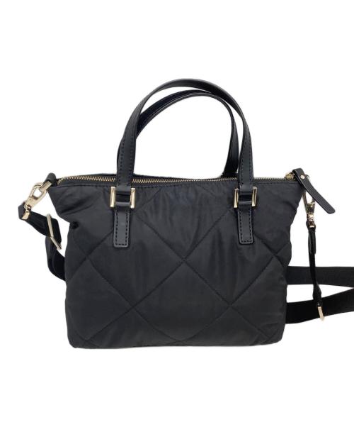 Kate Spade（ケイトスペード）Kate Spade (ケイトスペード) キルティング2WAYショルダーバッグ ブラックの古着・服飾アイテム